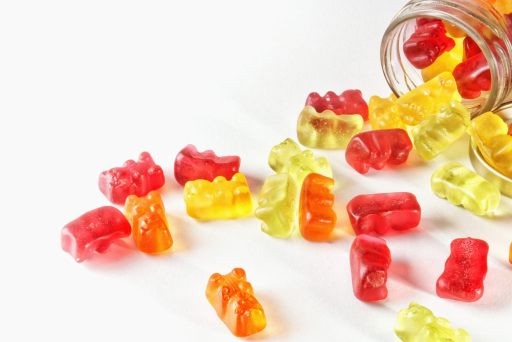Gummy bears in jar representing culture change